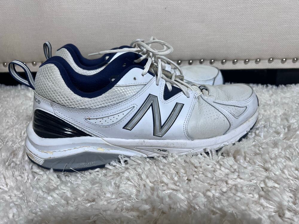 New Balance 857 White Blue Leather Mens 13 MX857WN2
Comfort Orthotics NO INSOLE